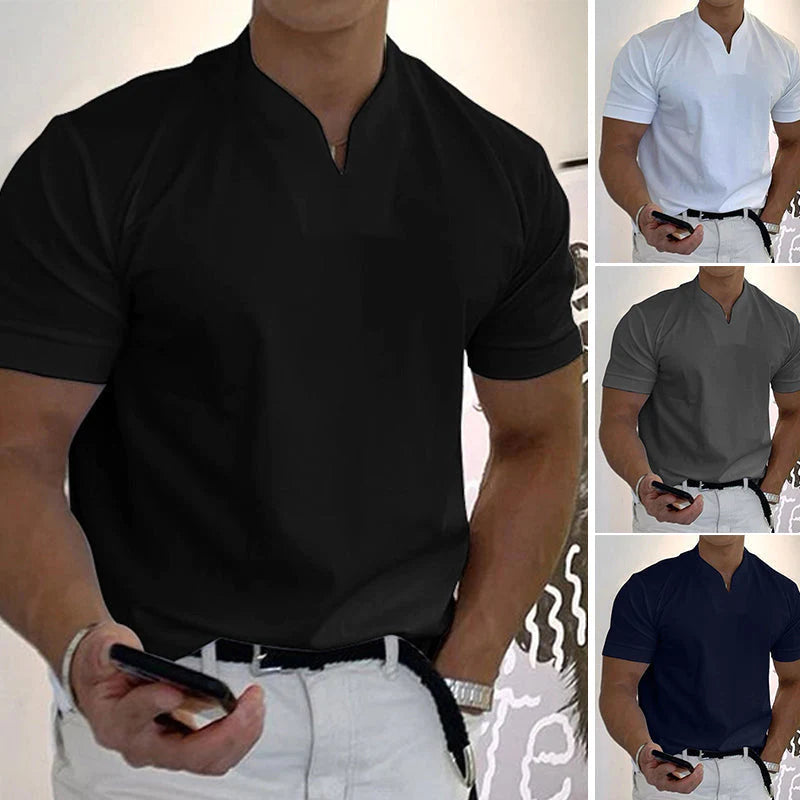 Gentlemans Business Short Sleeve Fitness T-Shirt