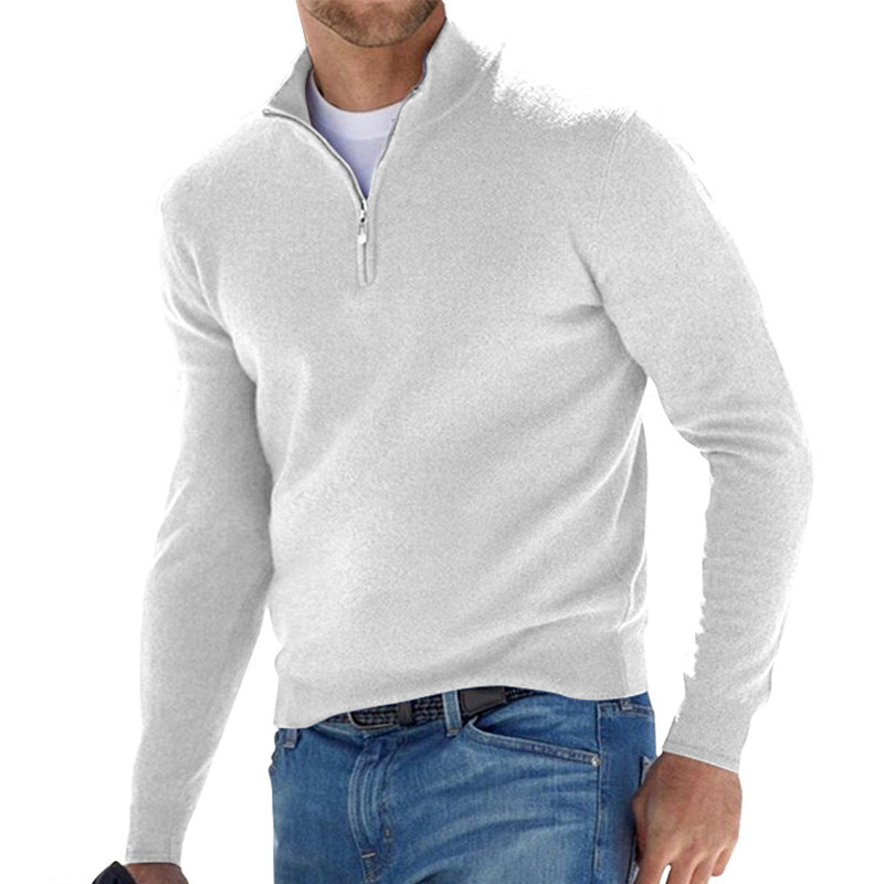 Men's Zipper Basic Sweater