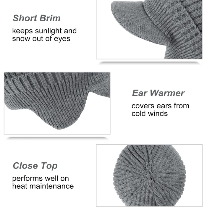 Elastic Warm Ear Protection Knitted Hat