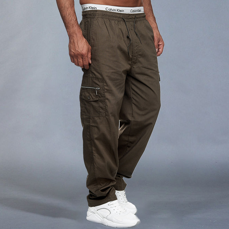 Men's Casual Loose Pants With Multiple Pockets