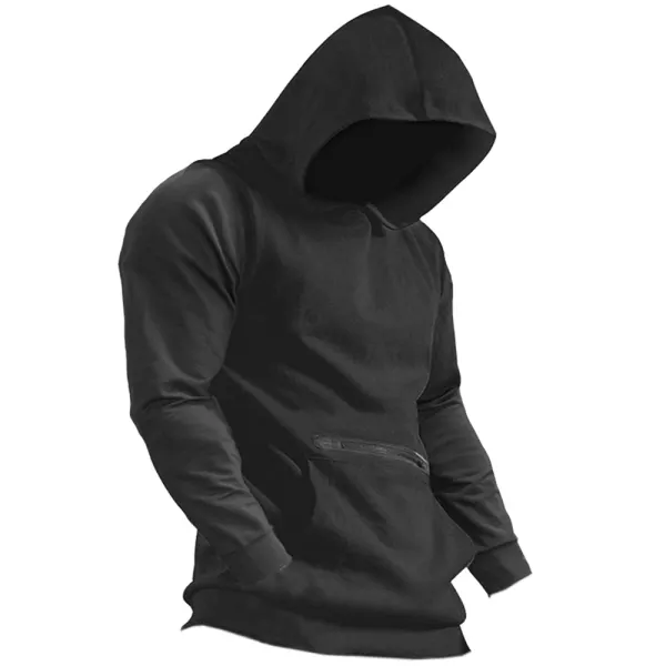 Men's Outdoor Pocket Hooded Casual Sweatshirt