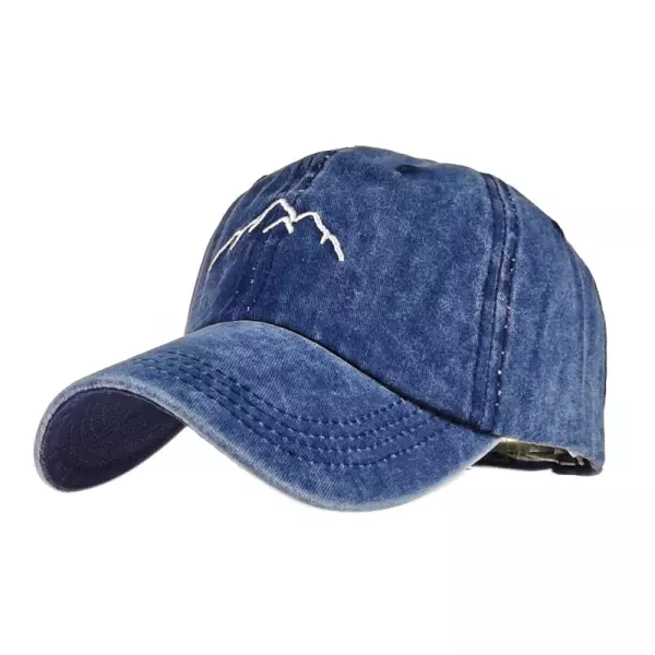 Mountain embroidery men's and women's baseball cap cap